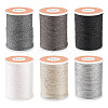 6Rolls 6 Colors Polyester Metallic Thread OCOR-TA0002-82C-2
