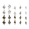 Beadthoven 40 Pcs 10 Styles Alloy Pendants FIND-BT0001-01-16