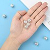 Brass Rhinestone Beads RB-A011-12mm-01S-5
