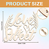Creative Natural Wooden Wall Hanging Decoration WOOD-WH0041-019-2
