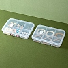 Rectangle Transparent Plastic Bead Containers PW-WG36013-04-1