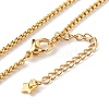 304 Stainless Steel Box Chain Lariat Necklaces Making AJEW-JB00993-6