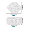  2Pcs 2 Style Medical Theme DIY Pendant Silicone Molds DIY-TA0005-23-11