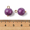 Alloy Glass Pendants GLAA-P080-03G-06-3