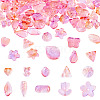 64Pcs Gradient Color Transparent Glass Beads GLAA-TA0003-48H-2