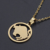 201 Stainless Steel Pendants Necklaces NJEW-S105-JN626-2G-1