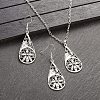 Bohemian Style Alloy Pendant Necklaces & Dangle Earrings Sets WG43411-09-1