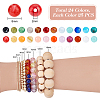   24 Colors Round Imitation Gemstone Acrylic Beads OACR-PH0004-09C-2