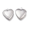 Non-Tarnish 316 Stainless Steel Locket Pendants X-STAS-Z010-03A-2