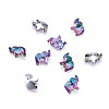 K9 Glass Rhinestone Pendants X-GLAA-TA001-005-15