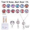 DIY Interchangable Pendant ID Card Holder Necklace Making Kit DIY-SZ0009-81-2