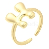 Rack Plating Brass Open Cuff Rings RJEW-S394-01G-H-2