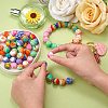 WEWAYSMILE 70Pcs 7 Styles 15mm Silicone Round Beads Making Kit JX487A-7