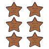 6Pcs Star with Word Doing My Best Enamel Pins JEWB-HY0001-62-1
