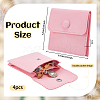 Microfiber Jewelry Flap Pouches ABAG-WH0032-121D-2