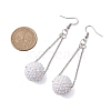 Resin Rhinestone Dangle Earring EJEW-JE05909-3