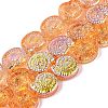 Electroplate Transparent Glass Beads Strands EGLA-Q136-02A-06-1