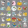 Animals PVC Stickers PW-WGF1757-01-4