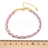 4MM Braided Nylon Cord Bracelets FIND-A057-01G-16-4