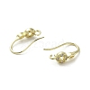 Brass Micro Pave Cubic Zirconia Earring Hooks KK-C048-14H-G-2