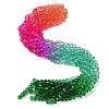 Transparent Painted Glass Beads Strands X1-DGLA-A034-T8mm-A03-1