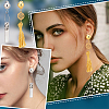 Unicraftale 36Pcs 6 Colors Brass Clip-on Earring Findings KK-UN0001-23-6