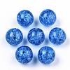 Transparent Crackle Acrylic Round Beads Strands CCG-R002-12mm-03-2