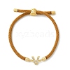 Adjustable Nylon Cord Bracelets X-BJEW-C096-01G-22-4