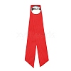 Christmas Polyester Ribbon Safety Pin Brooch JEWB-H012-01A-2