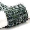 Electroplate Transparent Glass Beads Strands X-GLAA-H021-01A-FR01-1