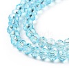 Transparent Glass Beads Strands GLAA-L045-01B-02-4