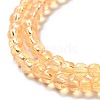 Drawbench Transparent Glass Beads Strands GLAD-Q012-4mm-08-2