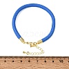 Braided Round Polyester Cord Bracelet Makings FB-CBAEDA0-01G-31-3