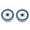 Alloy Enamel Pendants ENAM-N050-05B-1