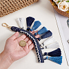 Polyester Tassel Display Decorations with Alloy Clasps PURS-WH0001-82-3