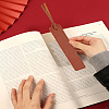 4Pcs 4 Colors PU Leather Bookmarks AJEW-LP0005-89-3