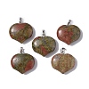 Natural Unakite Pendants G-G956-D02-1