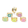 Brass Micro Pave Clear Cubic Zirconia Adjustable Rings RJEW-P023-12G-1