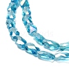 Electroplate Glass Beads Strands EGLA-P066-01A-AB14-3