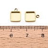 304 Stainless Steel Pendant Cabochon Component STAS-Q113-21B-G-3