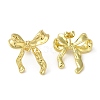 Brass Stud Earrings EJEW-D109-03G-1