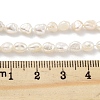 Natural Keshi Pearl Cultured Freshwater Pearl Beads Strands PEAR-P062-25B-5