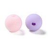 Rubberized Style Imitated Silicone Acrylic Beads MACR-D029-01E-2