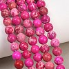 Natural Imperial Jasper Beads Strands G-I122-6mm-17-5