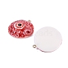 Eyeball Theme Opaque Resin Enamel Pendants RESI-D076-02C-2