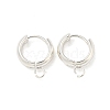 201 Stainless Steel Huggie Hoop Earring Findings STAS-P283-01V-S-1