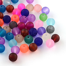 Transparent Frosted Glass Beads FGLA-TA0001-01-4mm