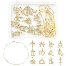 DIY 12 Constellations Necklace Making Kit DIY-YW0006-51