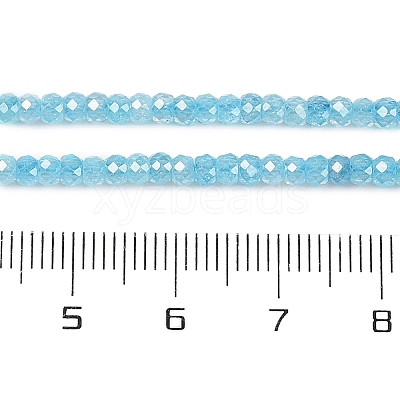 Transparent Gradient Color Cubic Zirconia Strand ZIRC-NH0002-01C-1