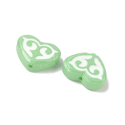 Dyed & Heated Baking Paint Glass Beads LAMP-D004-02E-1